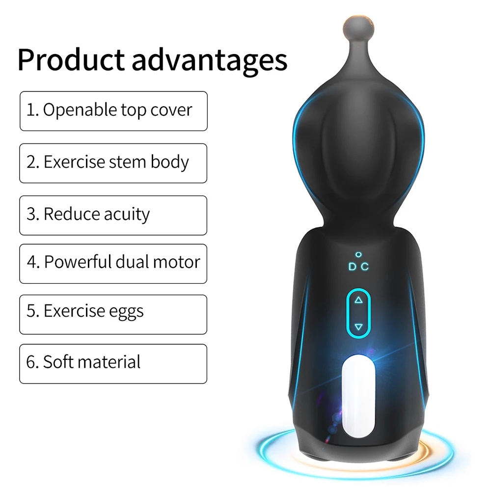 2020 Neueste Automatische Eichel Vibrator Für Männer Masturbator Dildo Vibrator Penis Trainer