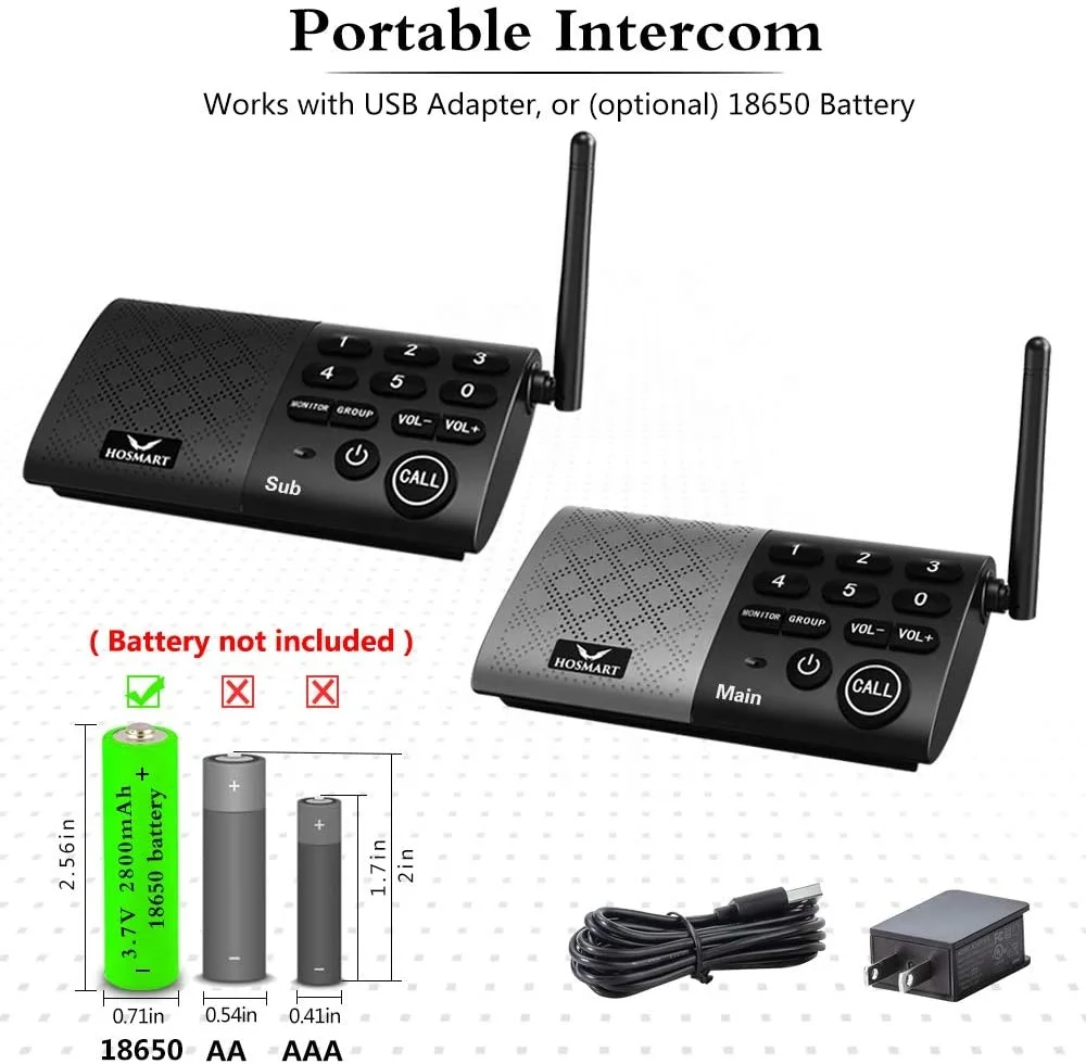 Hot Sell Full Duplex Intercom Wireless Communications System For Home ...