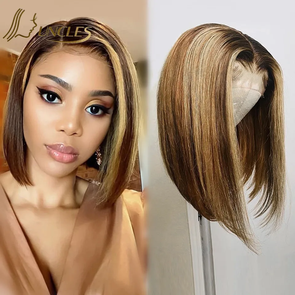 

Free Shipping Brazilian Human Hair Short Bob Lace Front Wigs,Short 18-32 Inch Natural Virgin Hair Human Lace Wigs Bob Wigs, Brown
