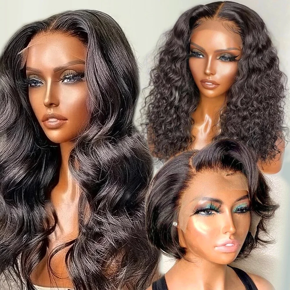 

Wholesale Wigs 100% Human Hair Vendors Raw Brazilian Transparent Lace Wig Body Wave 130% 150% 180% Density Wigs Lace Front
