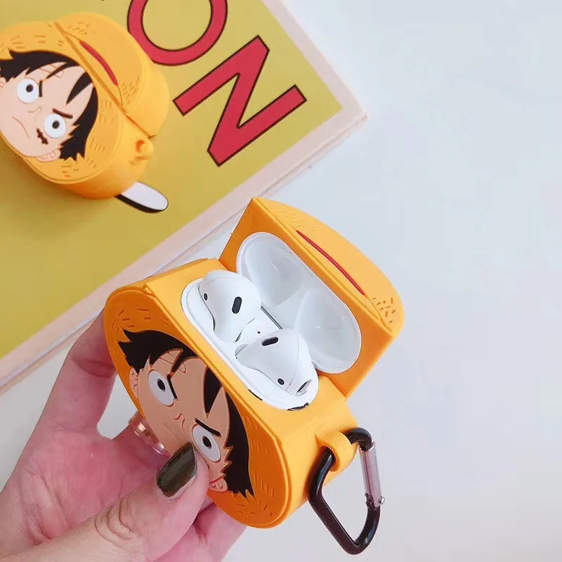 Wireless Wholesale Earphone Box for Airpods Cases Protective One Piece Monkey D. Luffy for Air pod 1 2 Shockproof Covers Custom