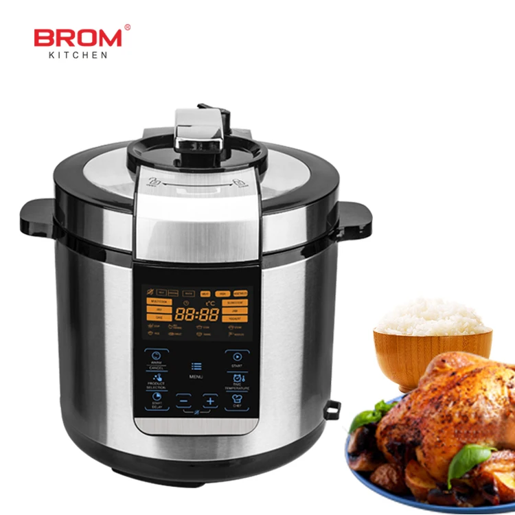 
6l non stick smart digital rice stove portable microwave electrical stainless steel multifunction electric rice pressure cooker Multifunctional Instant Cookers Electric 5 Liter Pressure Cooker<img data src=