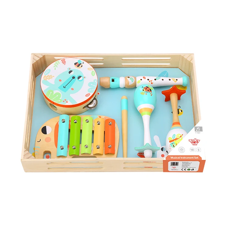 

2022 New wholesale musical instruments Musical set wooden toy for child