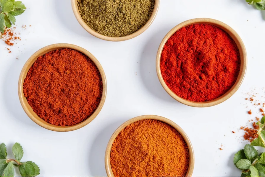 Colorful Spice Jars on a Shelf