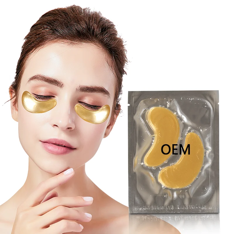 

Moisturizing Hydrate Age Defying Hydrogel Sheet Eye Mask 24k Gold Crystal Collagen Under Eye Gel Patch