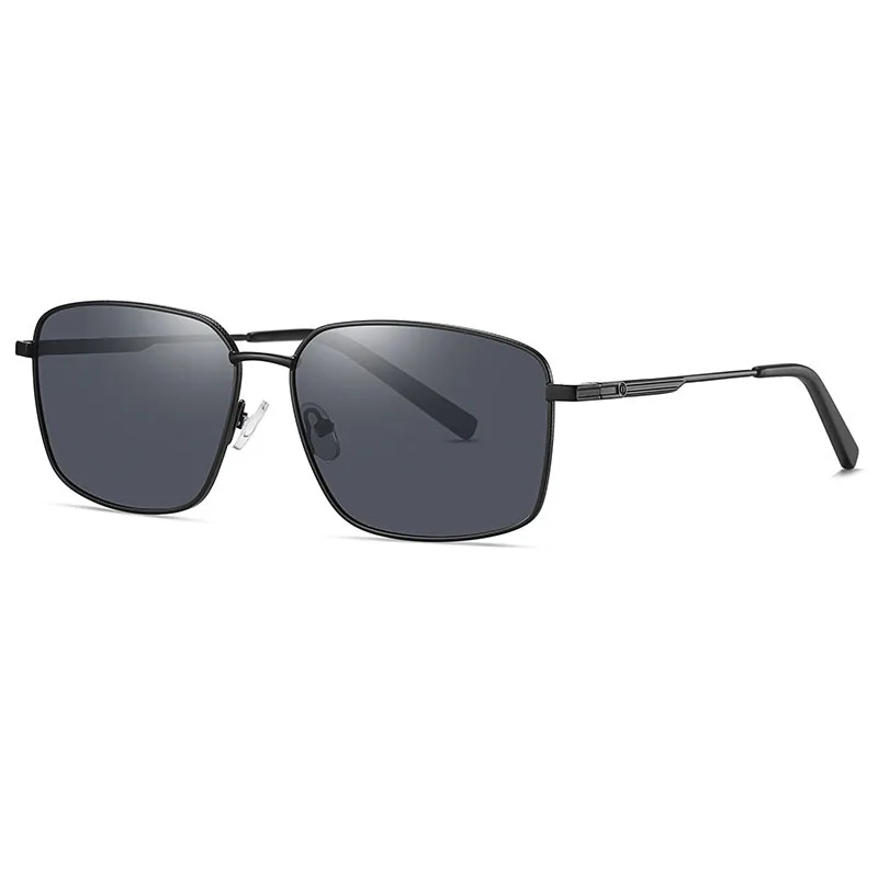 

Lbashades Men Quality Black Shades Sunglasses Spring Hinge TAC Polarized Metal Frame Square Sunglasses Mens 2021