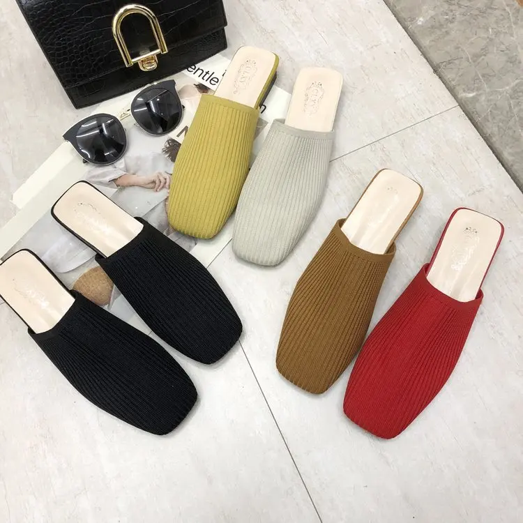 

wholesale female fancy luxury designer mule loafer braided slipper for women, As picture show or customized