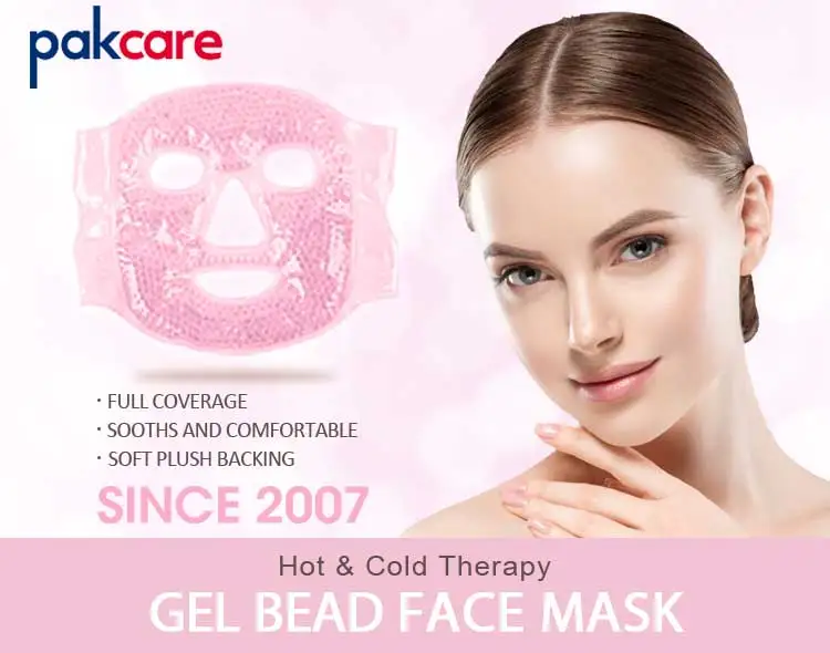 Reusable Natural Clay Therapeutic Cooling Face Ice Pack Compressed Face Mask Get Rid Of Puffy