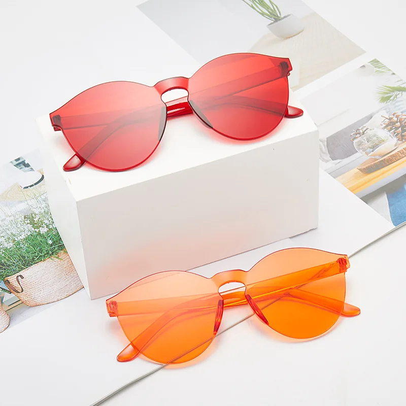 

2024 newest fashion hot selling candy colors trendy sunglasses women men eyewear shade sun glasses wholesale custom goggles