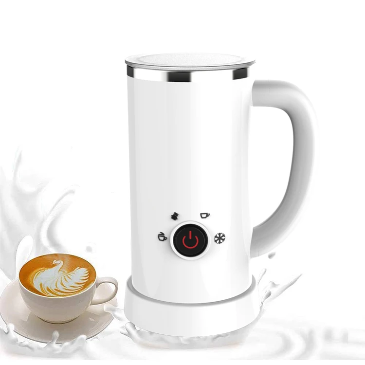 

Wholesale 220V Hot Milk Frother Automatic Electric Heating Milk Steamer Foam Maker, Black, white