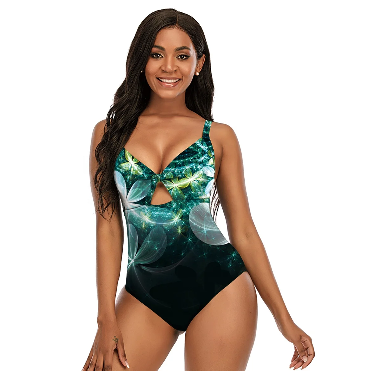 

2021 Wholesale Floral Print xxx Young Girls and Woman One Piece Plus Size Swimwear