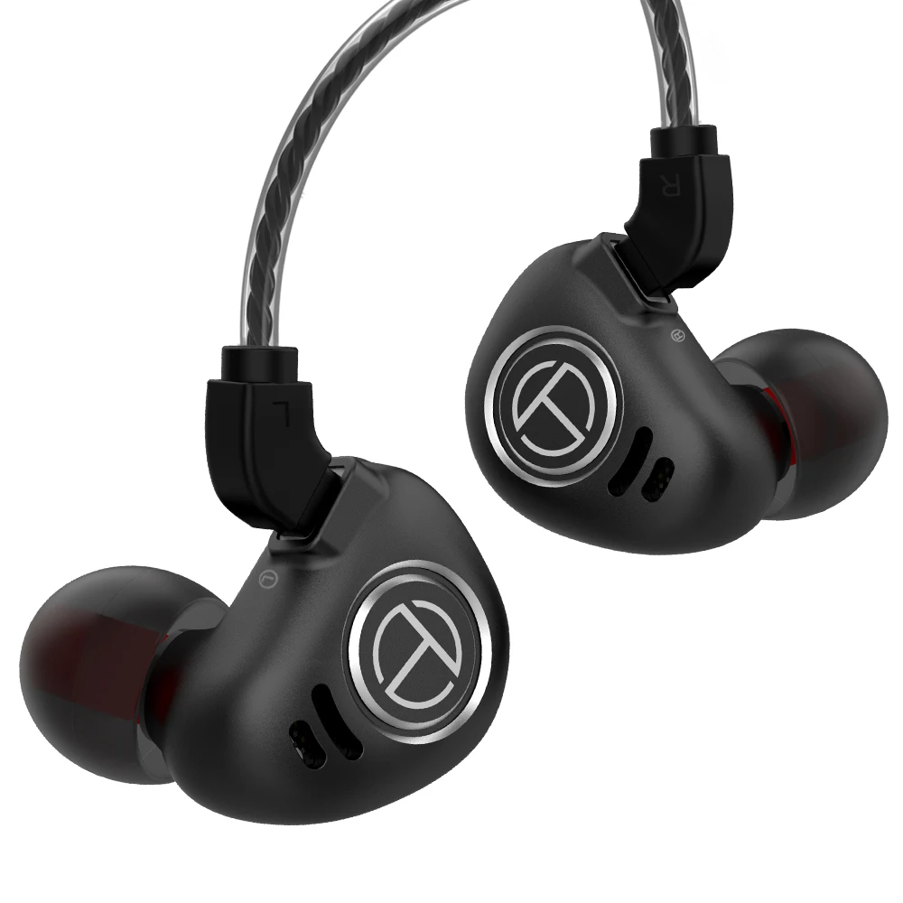 

TRN V90 4BA+1DD Hybrid 5 Driver Untis Metal IEM HIFI Monitor Running Sport Stage Resolution In Ear Earphone, Black / blue