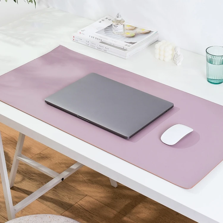 

Custom High Quality Double-Sided Leather Table Mat Waterproof Enlarged Mouse Keyboard Pad