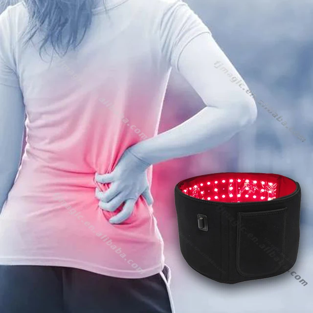 

2021 Hot Sale LED Belt Red Light Therapy Weight Loss Infrared Red Light Body Pad Wrap Belt for Pain Relief, Black