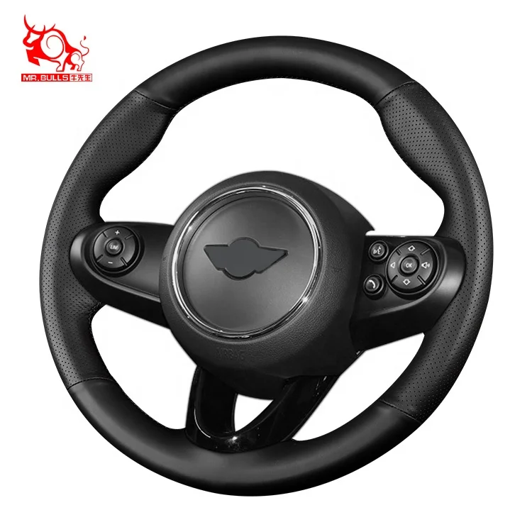 

2021 car accessories car steering wheel cover leather steering wheel covers for Mini, Customized color