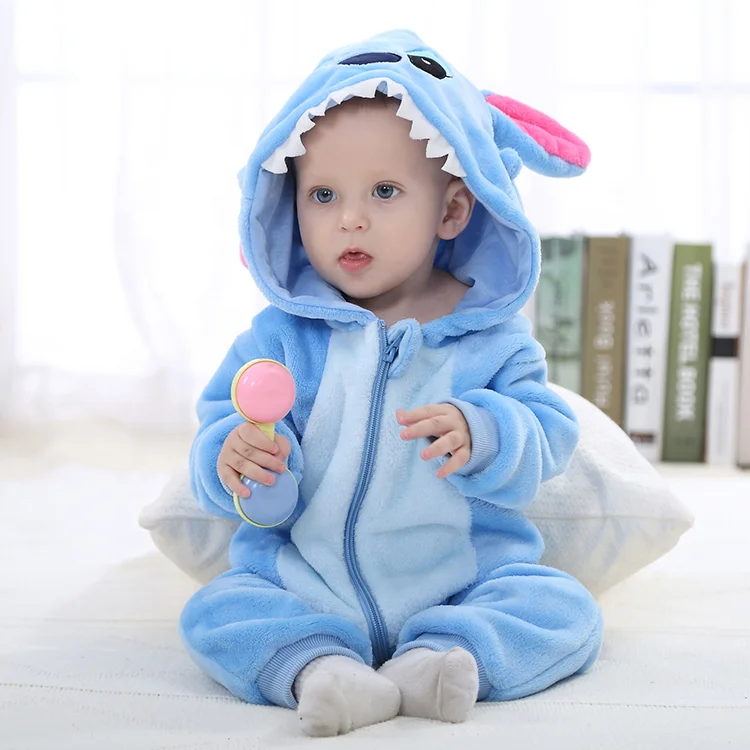 

Factory wholesale cheap price baby animal romper Newborn Baby Clothes Cartoon Winter Cosplay Baby Boys' jumpsuit