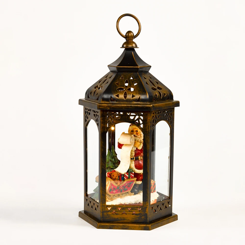 Wholesale New Design Xmas Scene Led Illuminated Noel Christmas Plastic