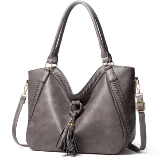 

2021 Women Fashion Large Tote Bag Pu Leather Single Shoulder Bag, Customized color