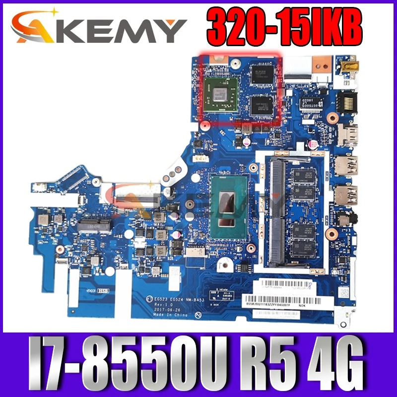 

NM-B453 for Ideapad 320-15IKB Motherboard Mainboard Laptop 81BG 81BT P/N: 5B20Q11195 5B20Q11189 CPU:I7-8550U GPU:R5 4GB