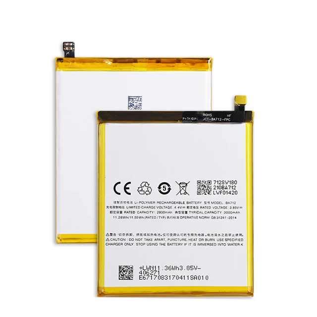 

3000mAh BA712 battery for Meizu M6s Meilan S6 Mblu S6 M712Q/M/C M712H High Quality Battery