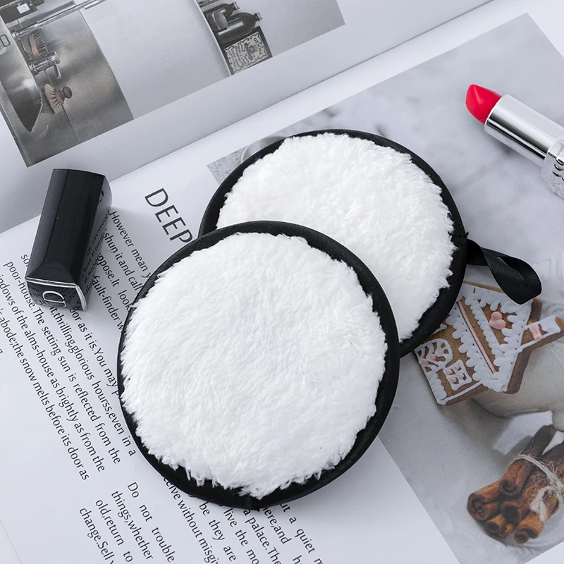

Premium Microfiber Removes Makeup Pads Face Cleaning Pads, White