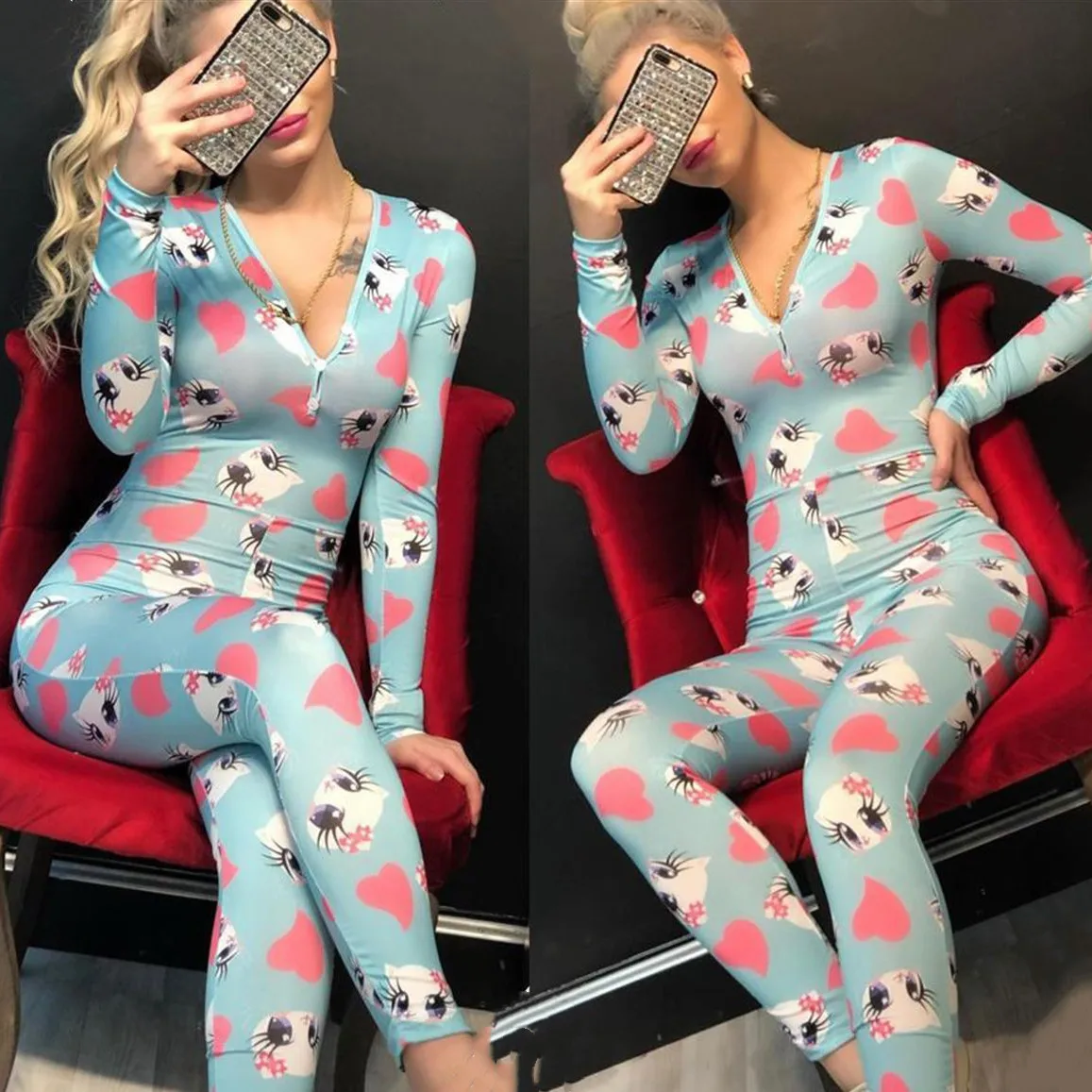 

2021 wholesale womens pajamas nightwear onsies adult sexy onesie fall clothing for women