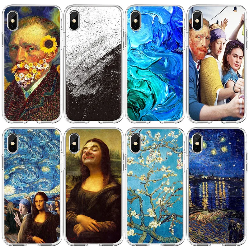 

Cheap Price Sofe TPU For iPhone12 Mobile Phone Case Van Gogh Customization Logo, Pls choose