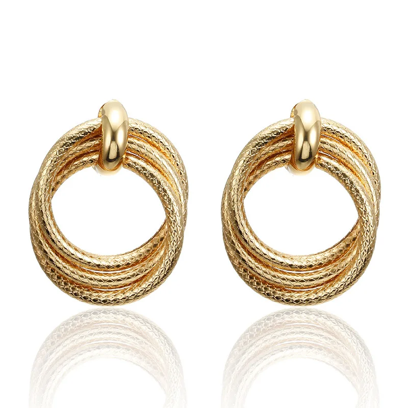 

2020 fashion new exaggerated gold filled earrings hooks wholesale, As pic