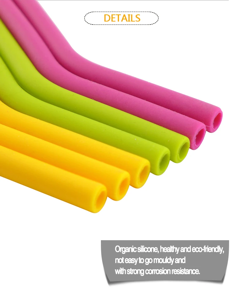 Pure and Fresh Organic Silicone Drinking Straw