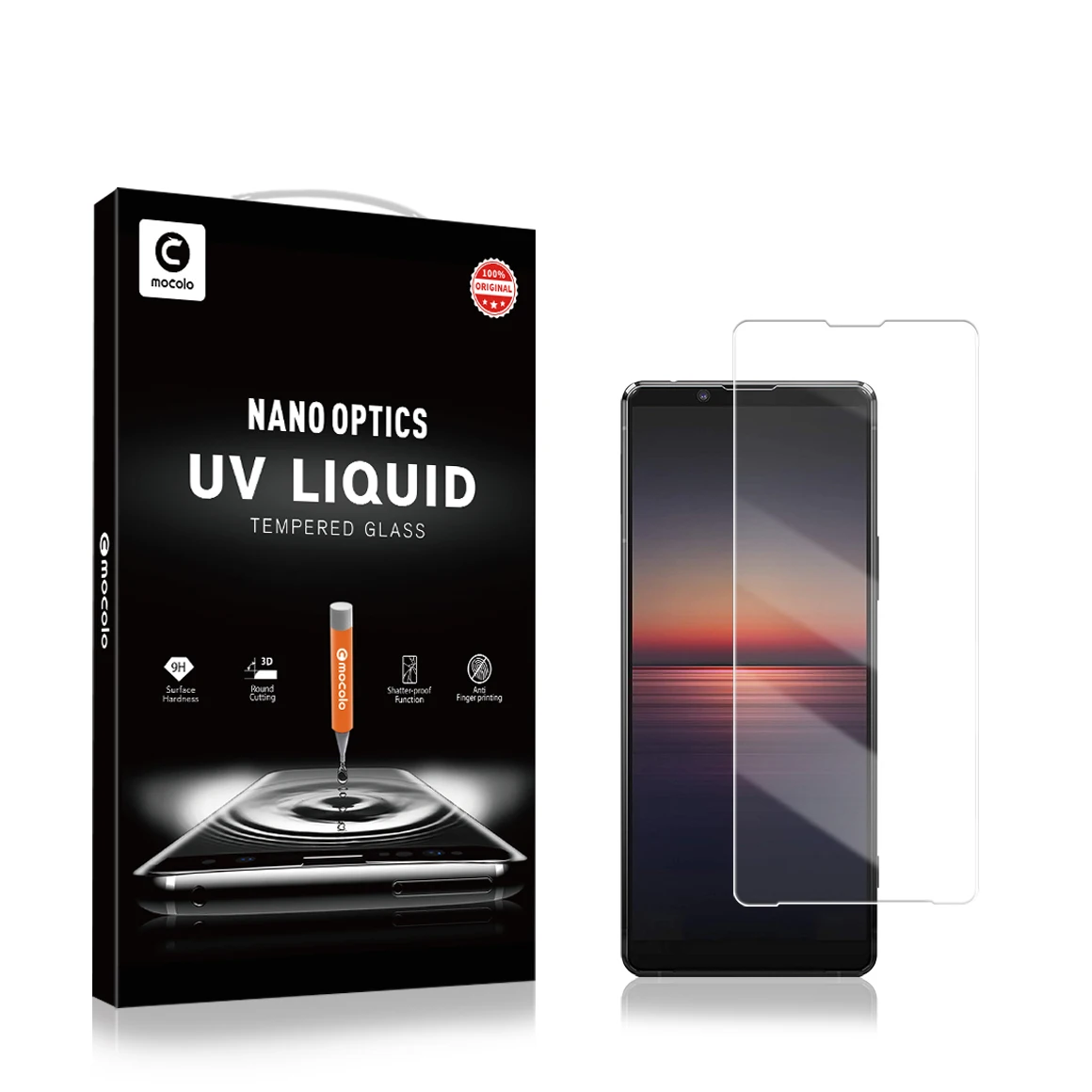

Free Sample Mocolo UV 3D Liquid Full Curved Tempered Glass UV Light Screen Protector for Sony Xperia 1 II Nano Screen Protector