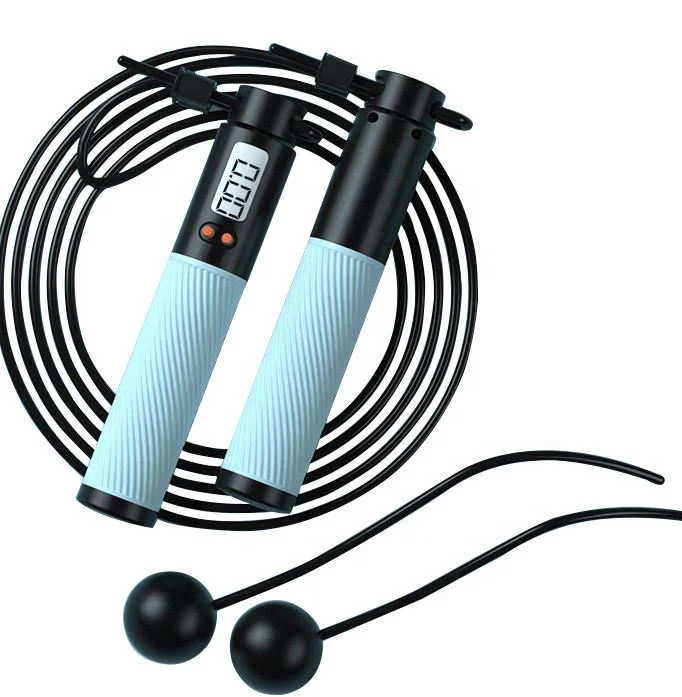 

New Arrival High Quality LED Pvc Skipping Rope Jumping Smart Digital Weighted Jump Rope with Counter