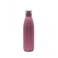 

glitter tumbler double wall ss gym sport water bottle cola bottle