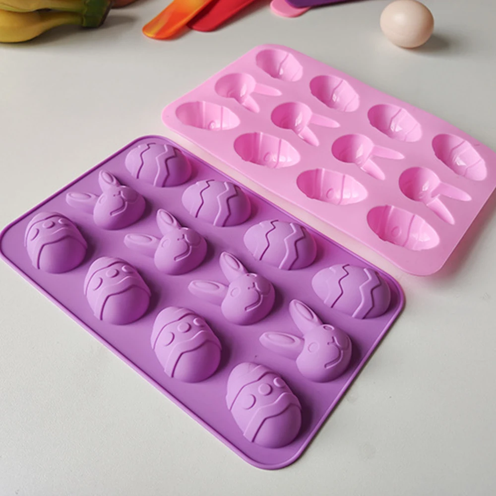 

2022 Home use Easter Egg Shape Baking Mold Silicone Soap Mold DIY Chocolate Mold