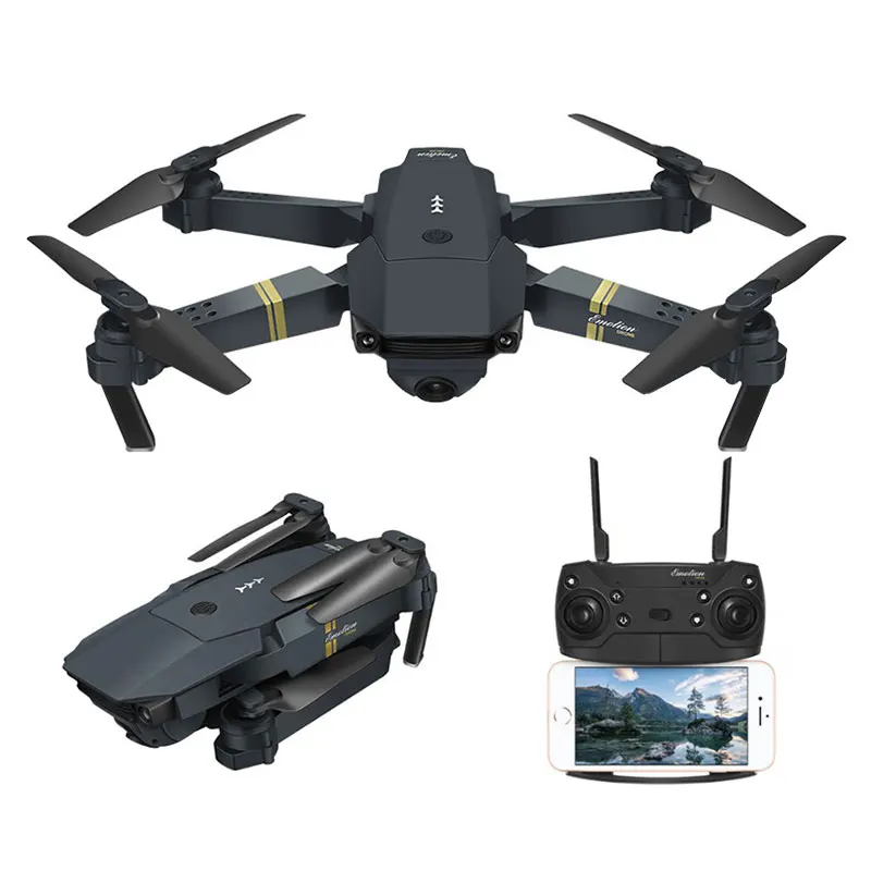

E58 WIFI FPV With Wide Angle HD 4K dual Camera Hight Hold Mode Foldable Arm RC 100metres Quadcopter Drone toys