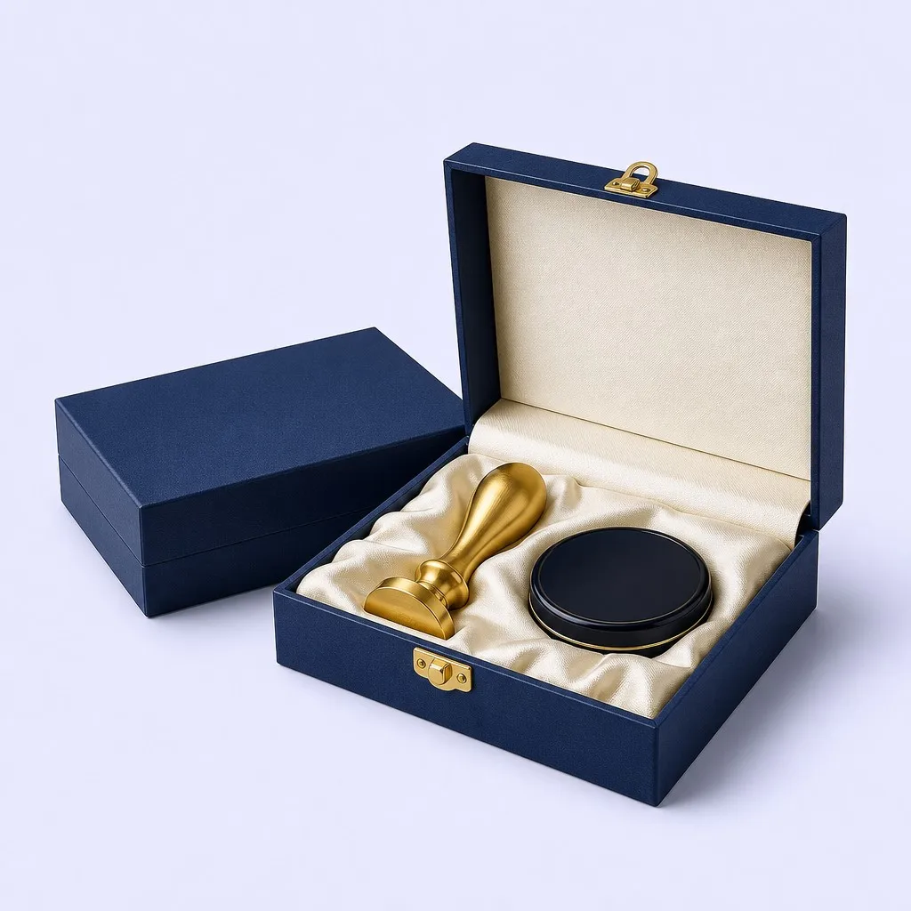 Complete stamp gift set with ink pad and box