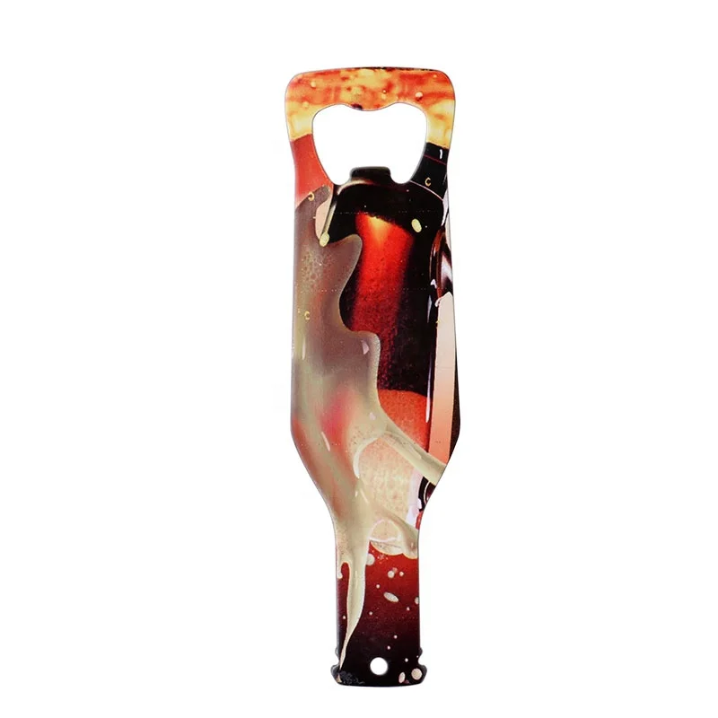 

Factory Price Sublimation Blank Stainless Steel Coke Bottle Shape Bottle Opener