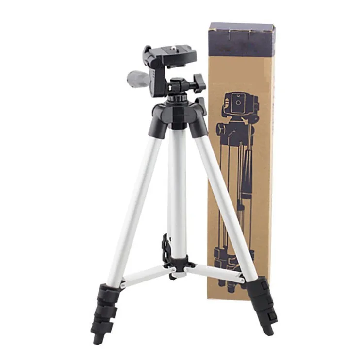 

3110 aluminum mobile phone tripod desktop live tripod extendible 110cm mini tripod for cell phone