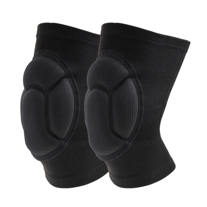 

Protective High Density Sponge Polyester Support Anticollision Crashproof Knee Pad, Black / blue