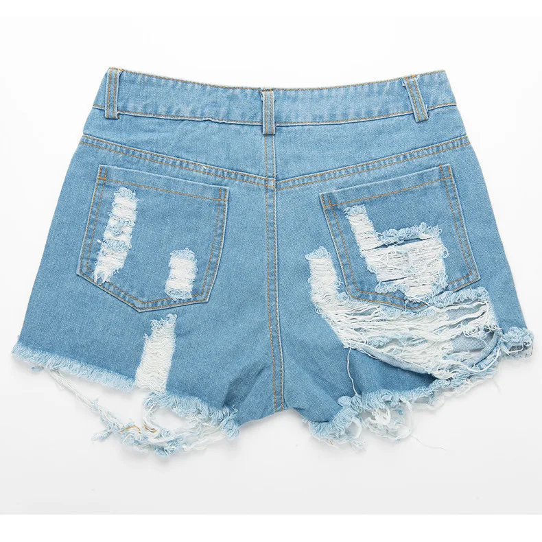 

Summer new style women sexy ripped short jeans ripped elastic casual jeans, Custom choose