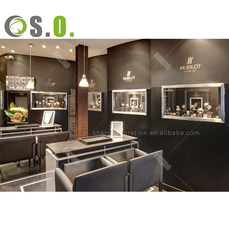 Customized Showcase Watch Retail Store Display Fixture Fittings