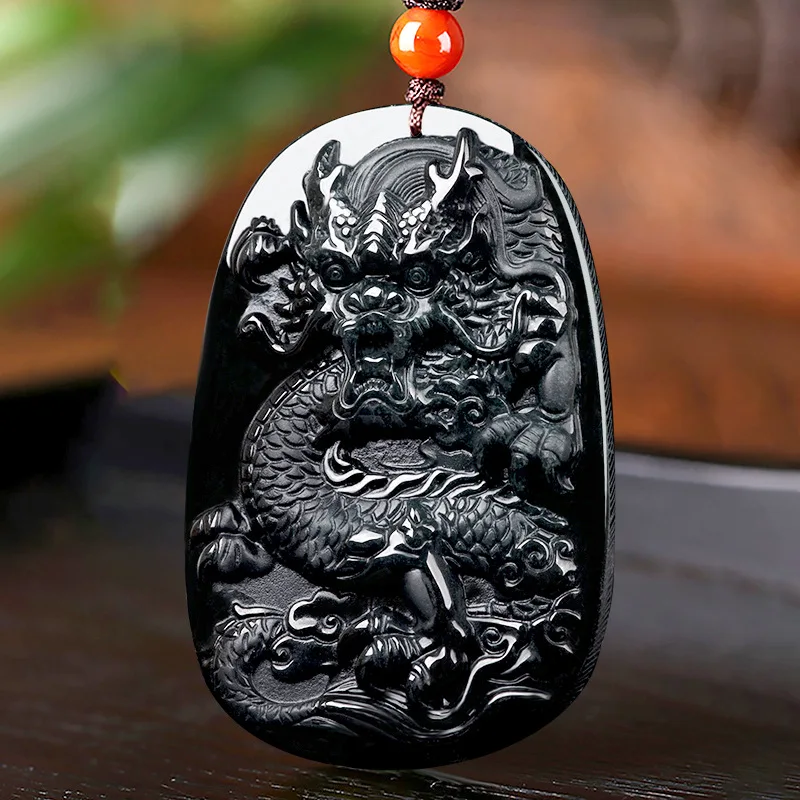 

Certified Grade A Natural Ink Cui Jadeite Ink Jade Domineering Dragon Jade Pendant Zodiac Dragon Ice Pendant Jade Wholesale