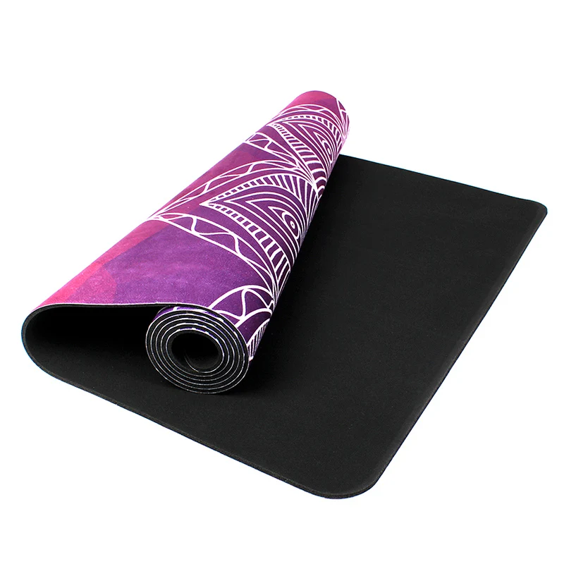 

Eco Friendly Suede Microfiber Natural Rubber Yoga Mat, Blue,green,yellow,red,pink,black,gray ,etc