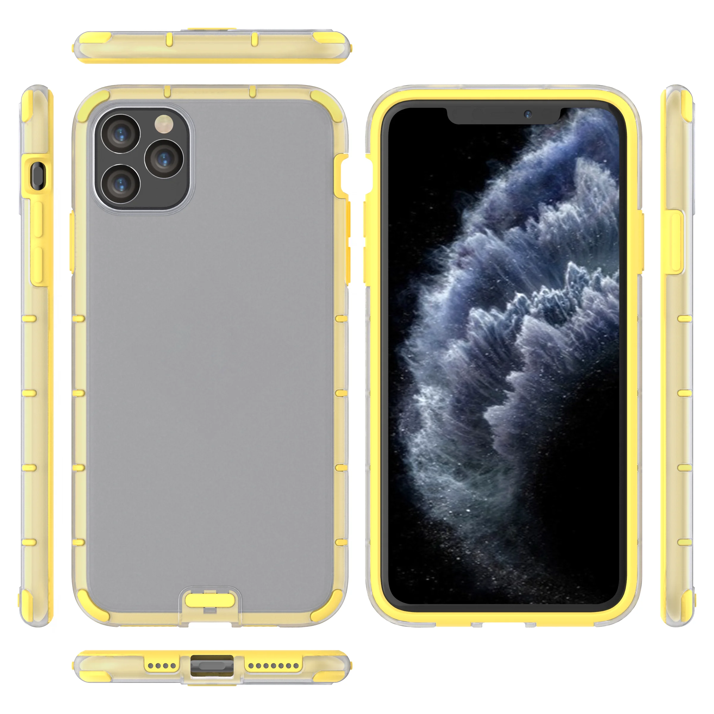 

Hard Frosted PC and soft TPU Phone Cover For iPhone 11 pro max,matte anti shock case for iphone 6.5