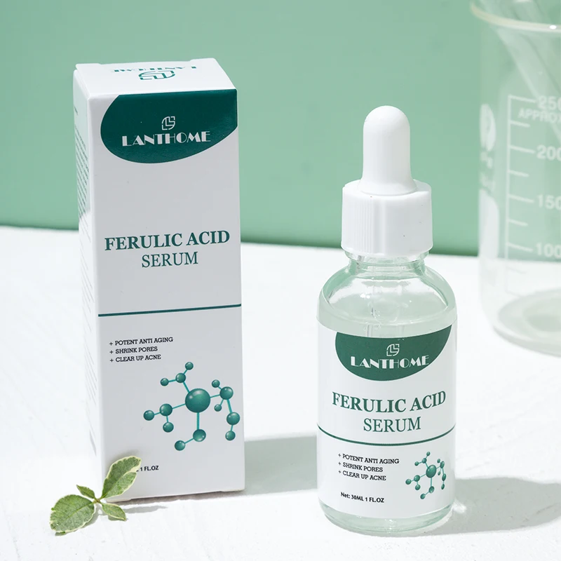 

Lanthome private label OEM Anti Wrinkle Face Brightening acne scarring scar removal firming hydrating skin ferulic acid serum