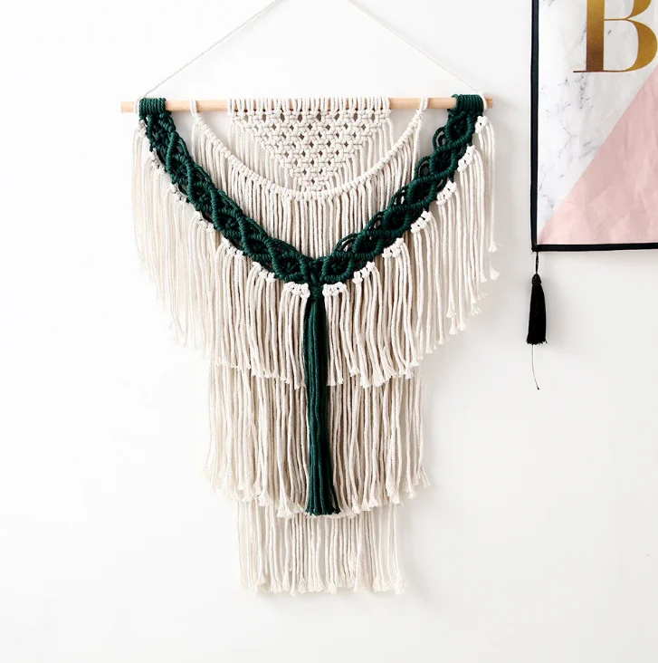 

Boho Large Size Macrame Wall Hanging Handmade Nordic Macrame Home Decor, White