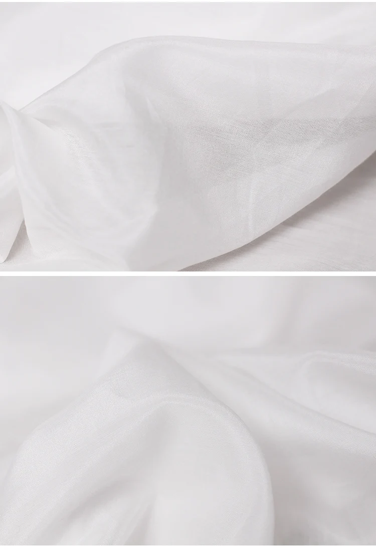 Wholesale 9mm Ivory Silk Cotton Blend Fabrics Silk Lining 70 Cotton 30