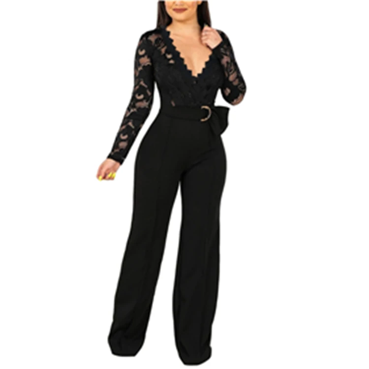 

Plain Color Long Sleeve Bodycon Jumpsuit