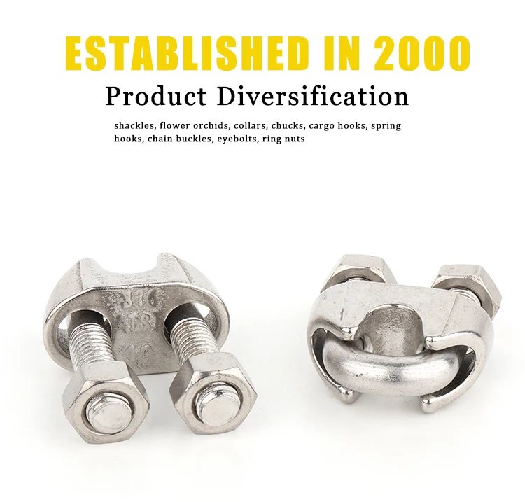 Stainless Steel Us Type Wire Rope Clip Buy Stainless Drop