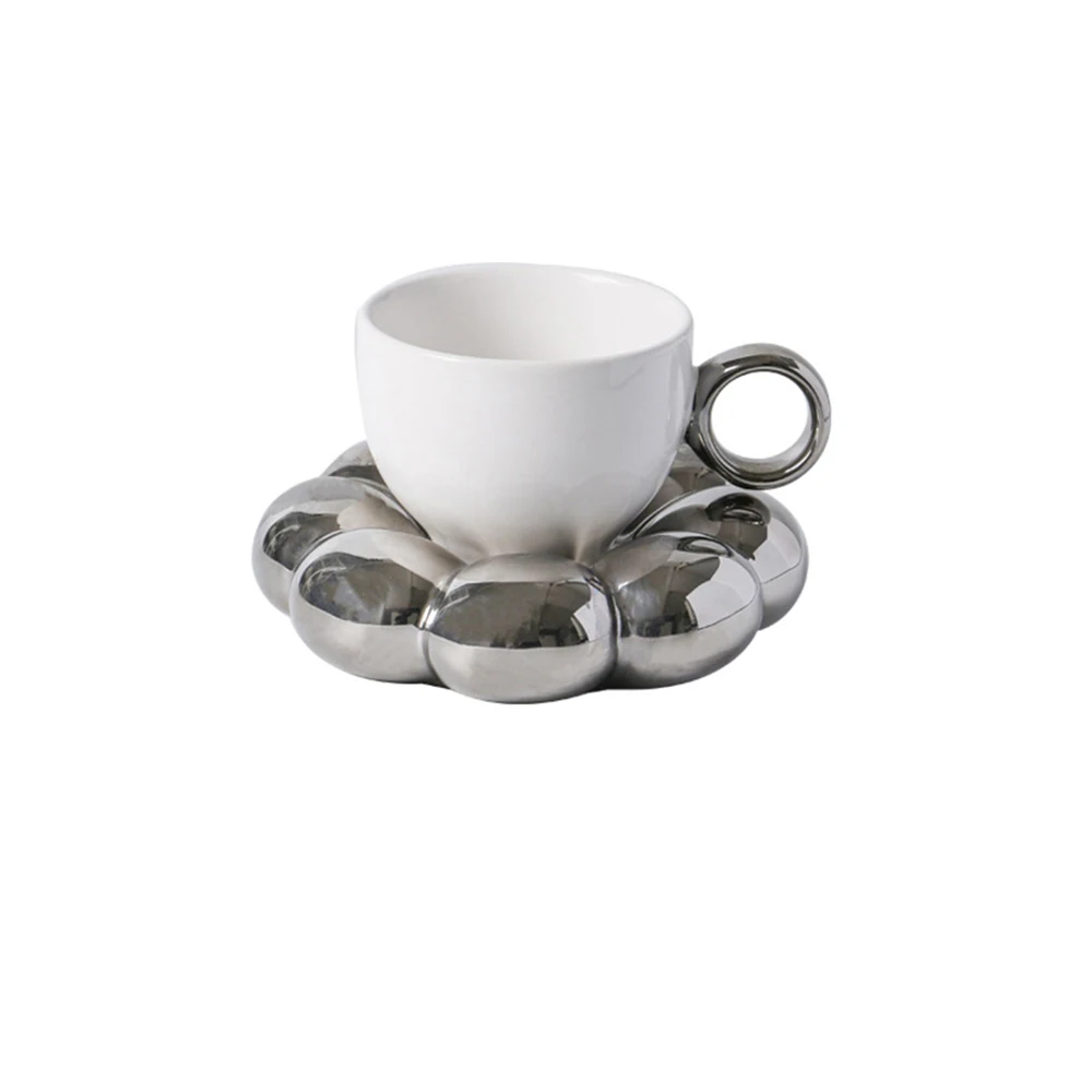 

Creative Cute ceramic Cup with Sunflower Coaster for Office and Home Dishwasher and Microwave Safe 7oz for Tea Latte Milk