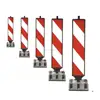 Red and White Traffic Warning Panel